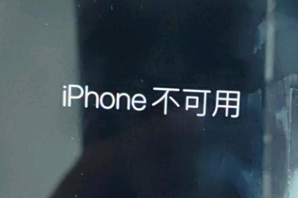 海西苹果服务网点分享锁屏界面显示“iPhone 不可用”如何解决 